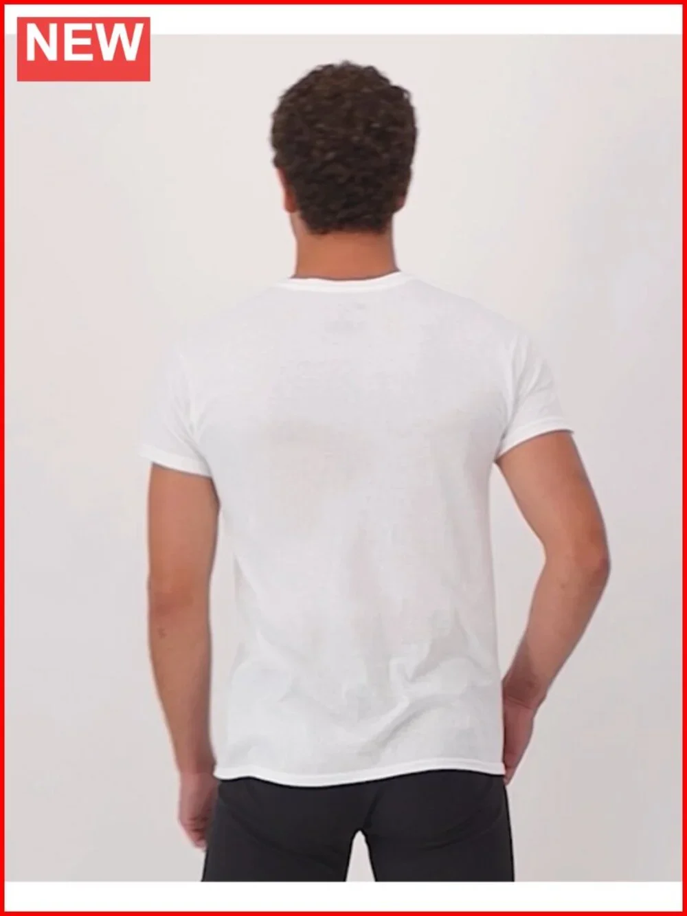 Soft Cotton Stay-Tucked Undershirts Multipack, Moisture-Wicking, Tag-Free
